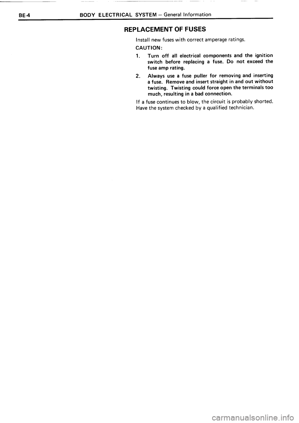 TOYOTA 4RUNNER 1986 Service Repair Manual TOYOTA 4RUNNER 1986 Service Repair Manual