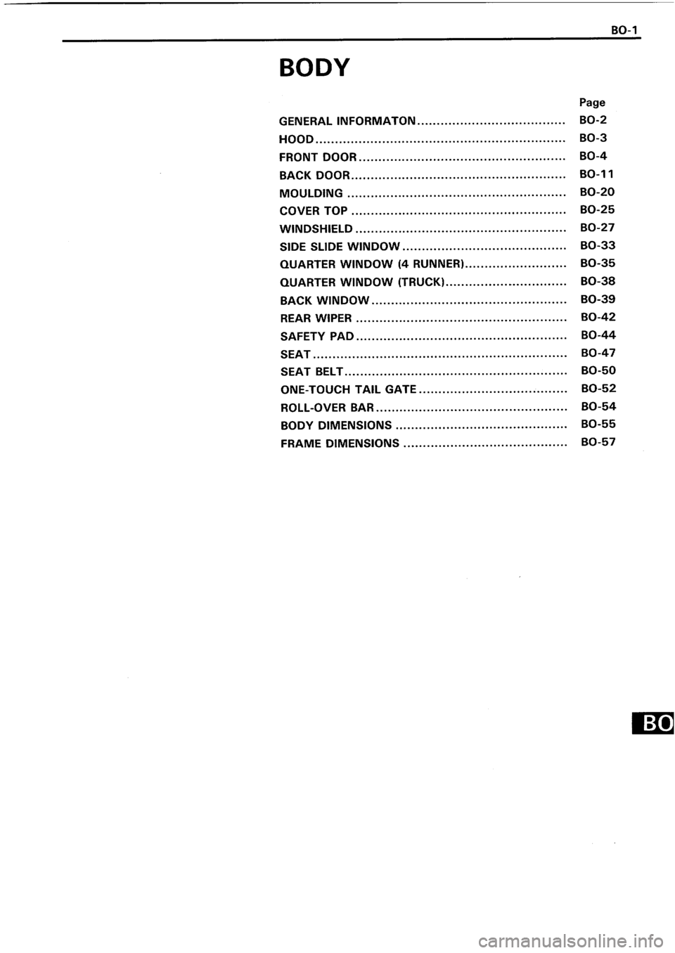 TOYOTA 4RUNNER 1986 Service Repair Manual TOYOTA 4RUNNER 1986 Service Repair Manual