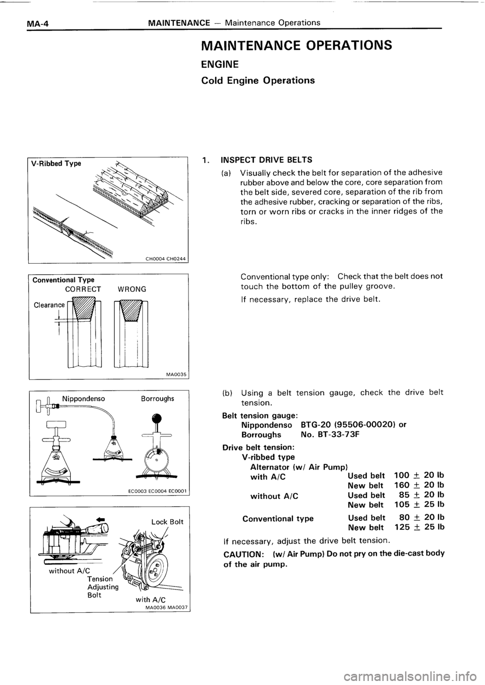 TOYOTA 4RUNNER 1986 Service User Guide TOYOTA 4RUNNER 1986 Service User Guide