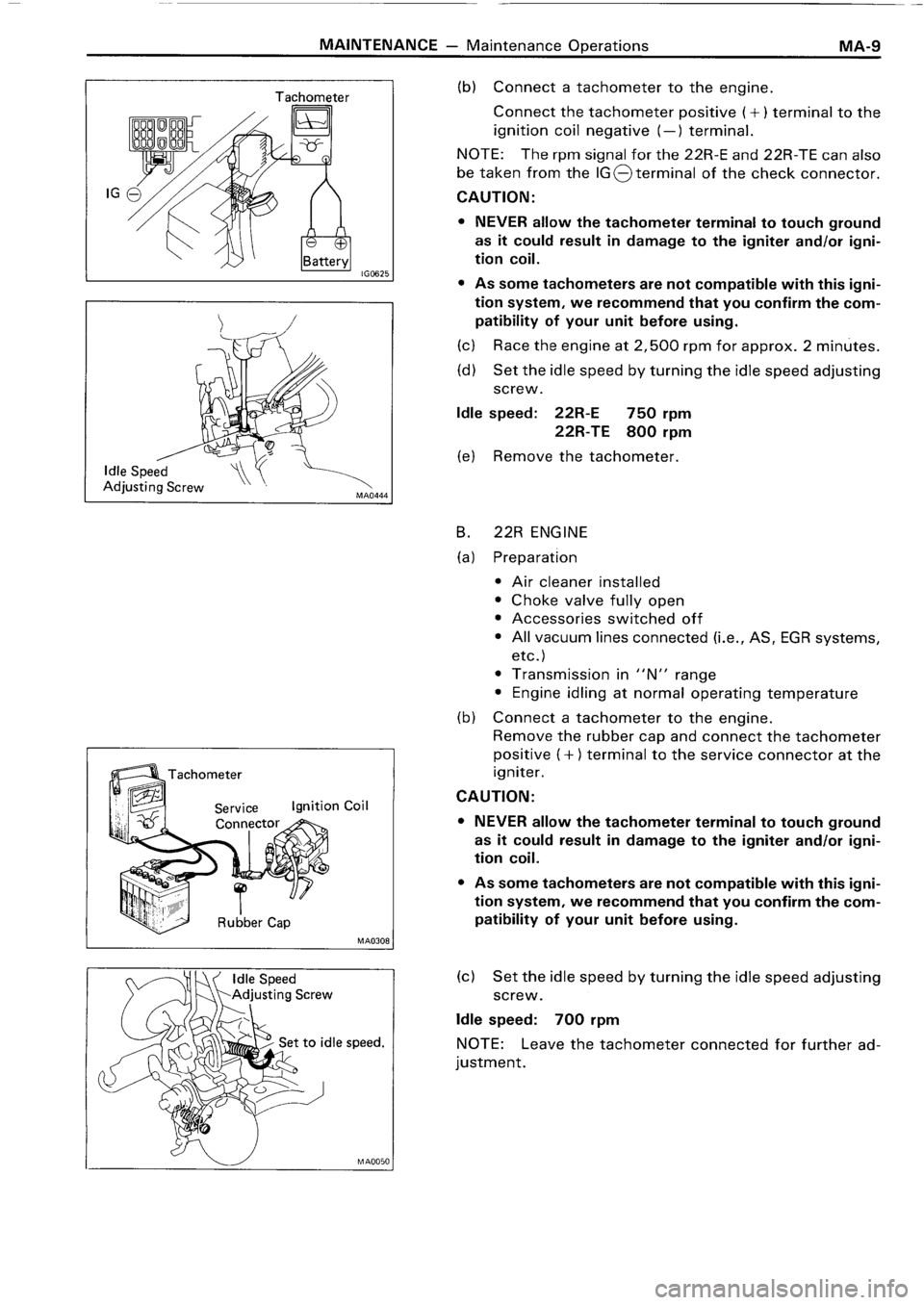 TOYOTA 4RUNNER 1986 Service User Guide TOYOTA 4RUNNER 1986 Service User Guide