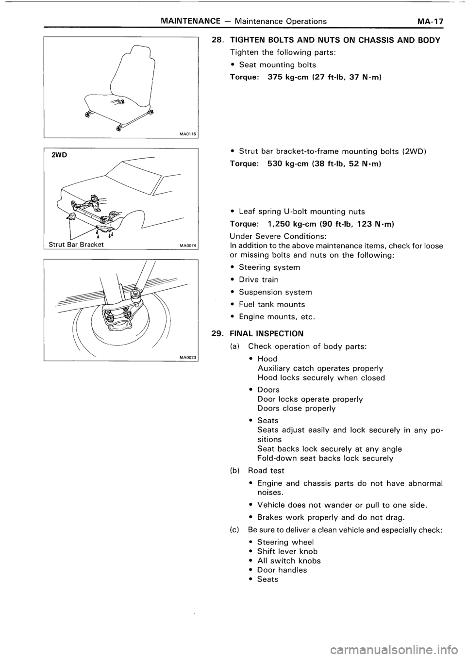 TOYOTA 4RUNNER 1986 Service Owners Manual TOYOTA 4RUNNER 1986 Service Owners Manual