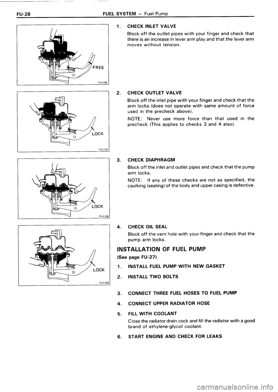 TOYOTA 4RUNNER 1986 Service Repair Manual TOYOTA 4RUNNER 1986 Service Repair Manual