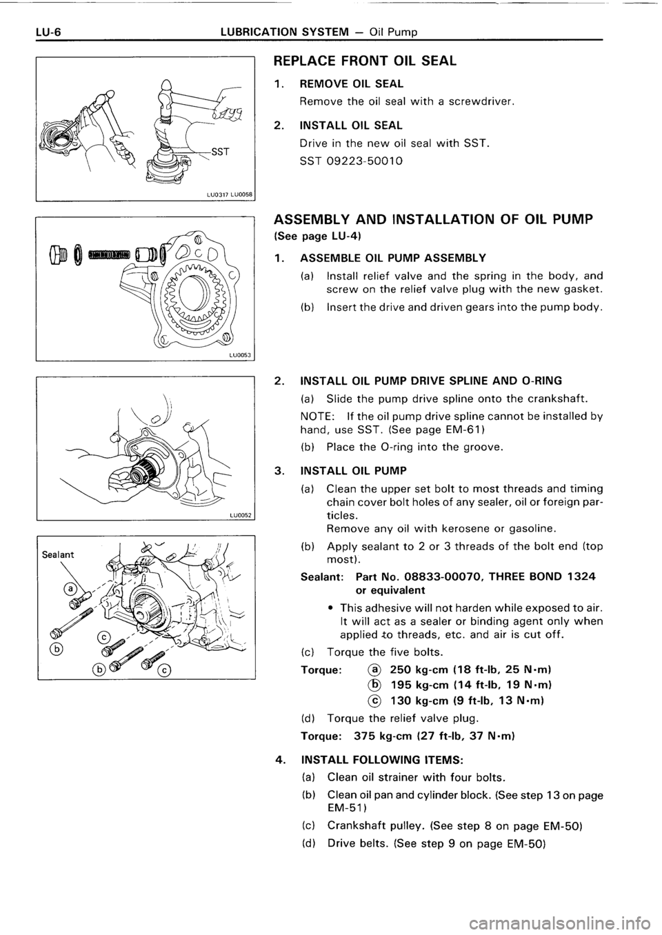 TOYOTA 4RUNNER 1986 Service Repair Manual TOYOTA 4RUNNER 1986 Service Repair Manual