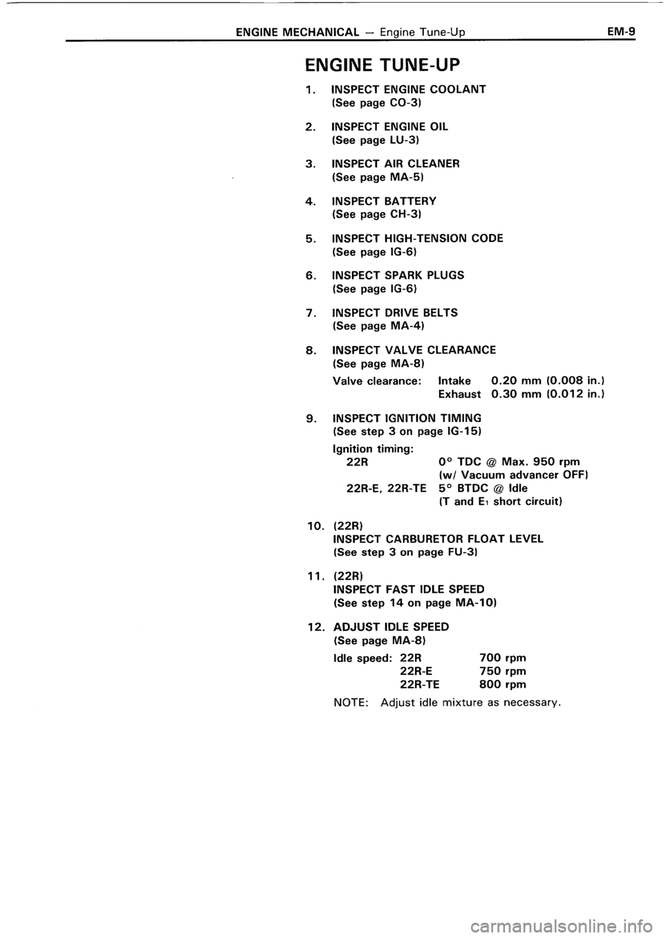 TOYOTA 4RUNNER 1986 Service Owners Guide TOYOTA 4RUNNER 1986 Service Owners Guide