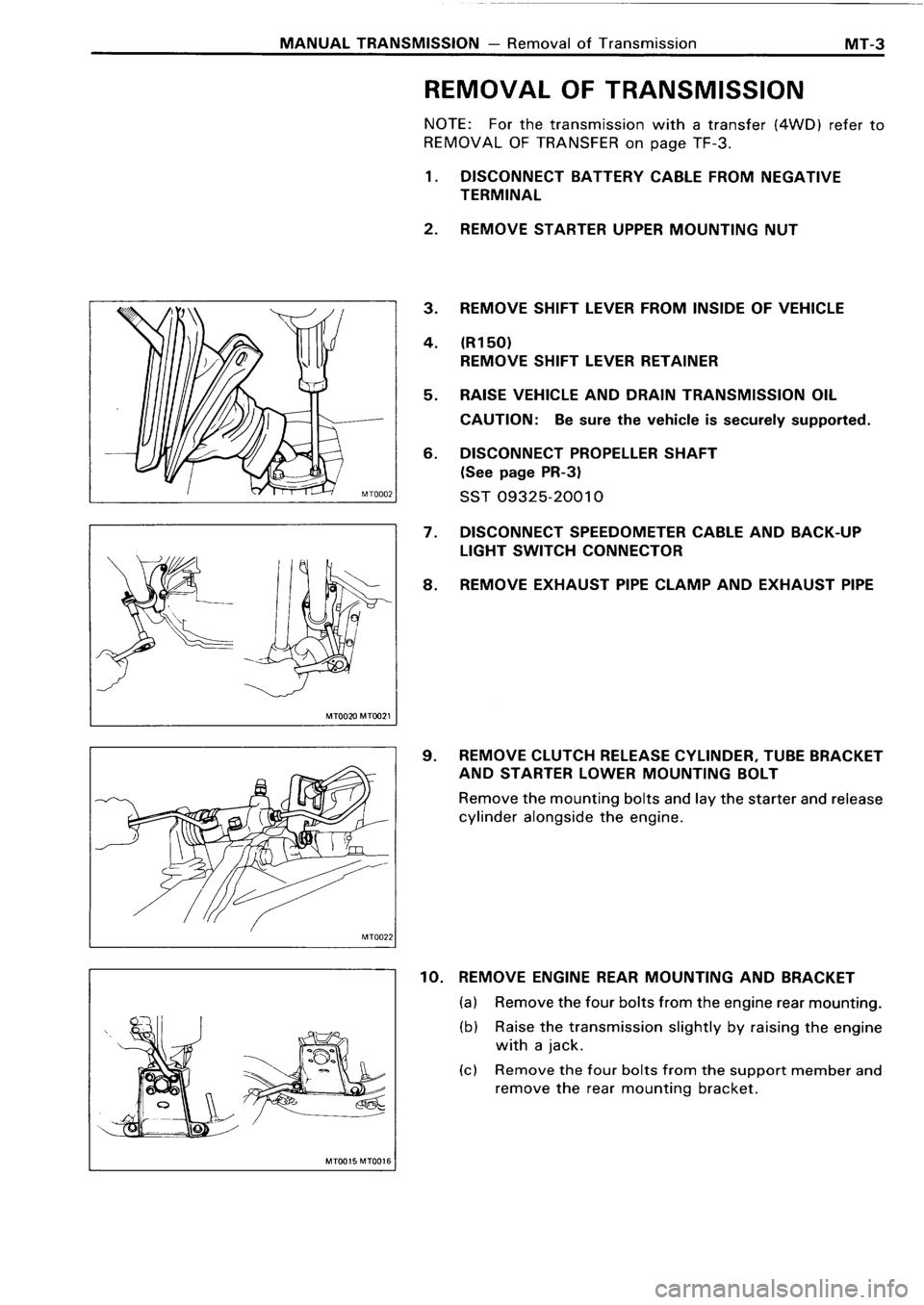 TOYOTA 4RUNNER 1986 Service Repair Manual TOYOTA 4RUNNER 1986 Service Repair Manual