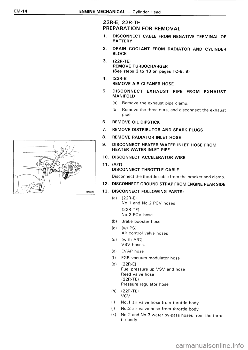 TOYOTA 4RUNNER 1986 Service Service Manual TOYOTA 4RUNNER 1986 Service Service Manual