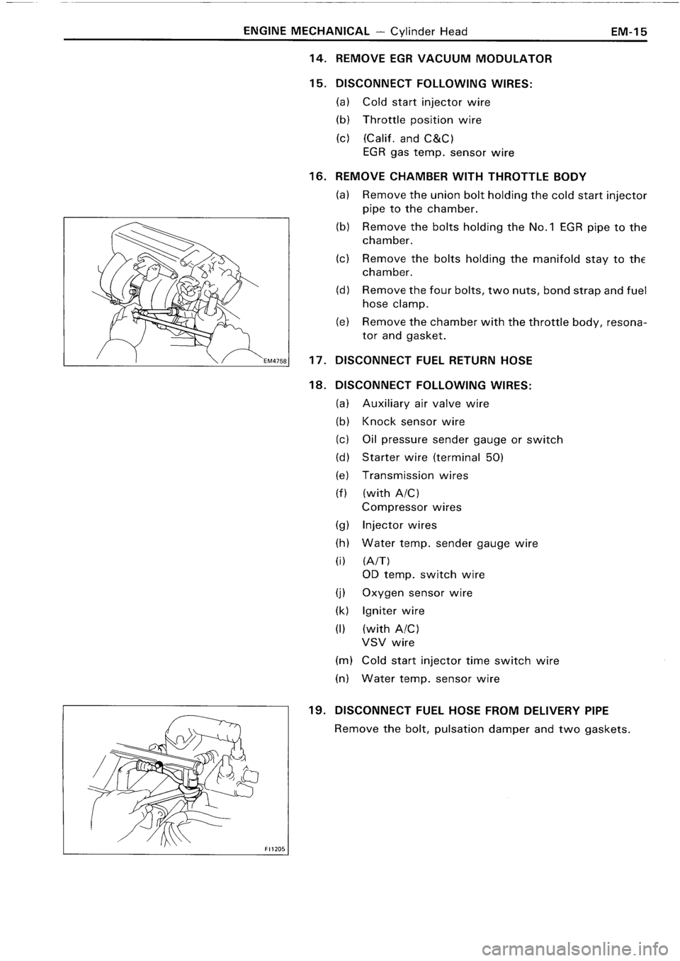 TOYOTA 4RUNNER 1986 Service Service Manual TOYOTA 4RUNNER 1986 Service Service Manual