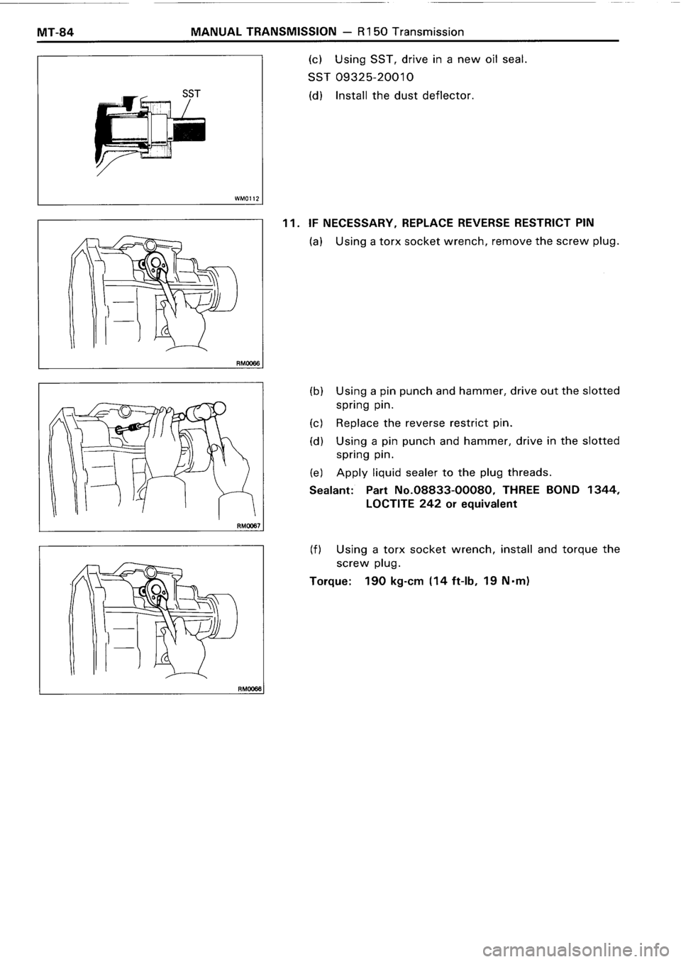 TOYOTA 4RUNNER 1986 Service Repair Manual TOYOTA 4RUNNER 1986 Service Repair Manual