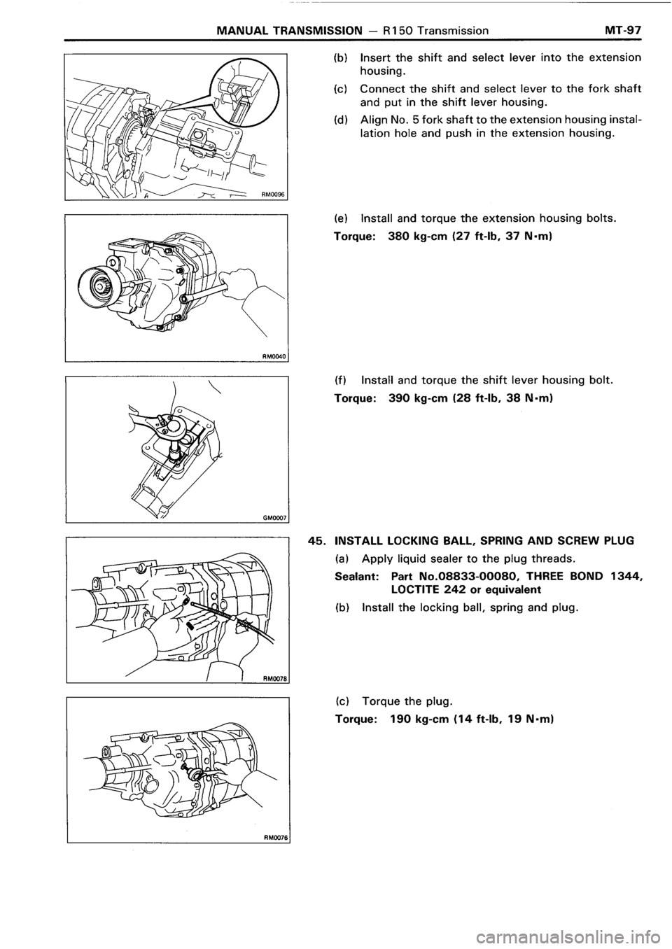 TOYOTA 4RUNNER 1986 Service Repair Manual TOYOTA 4RUNNER 1986 Service Repair Manual