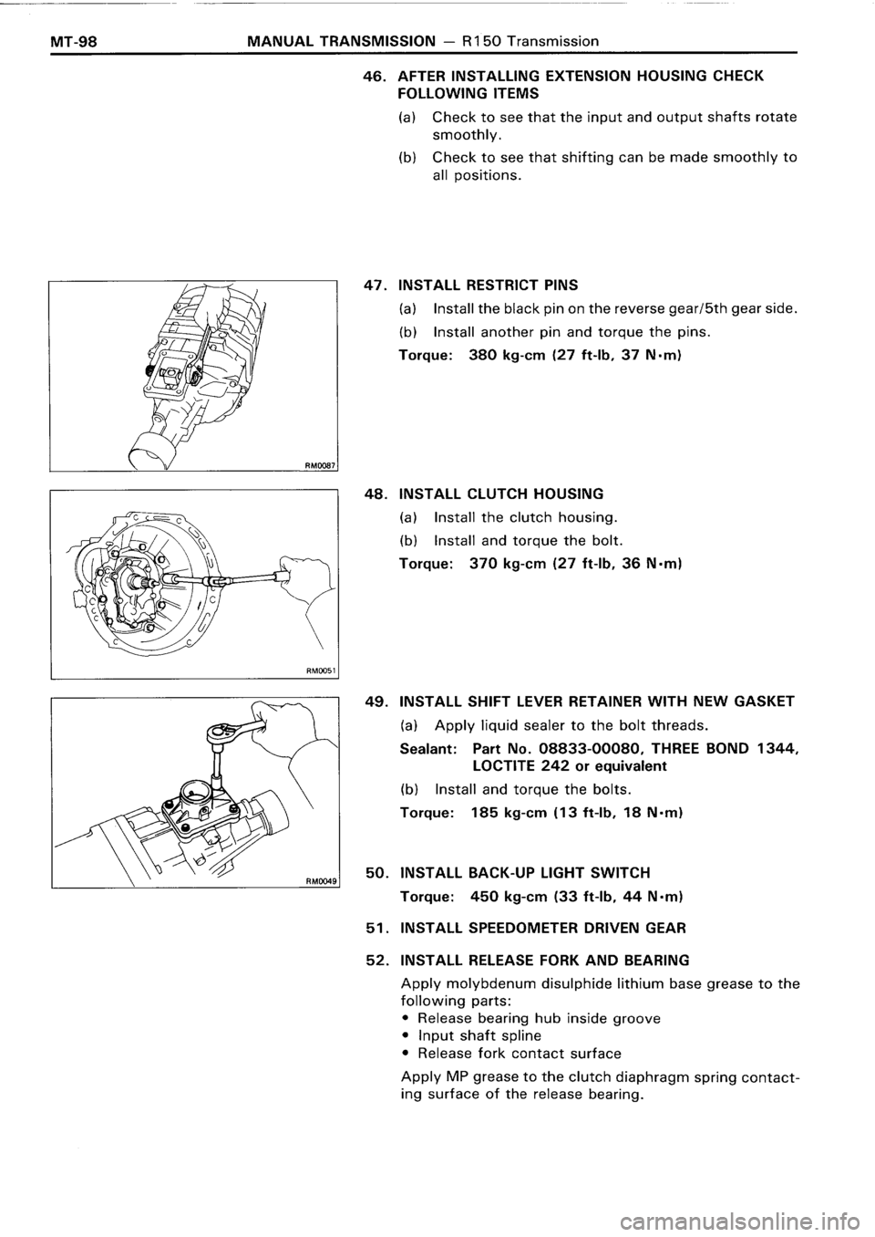 TOYOTA 4RUNNER 1986 Service Repair Manual TOYOTA 4RUNNER 1986 Service Repair Manual