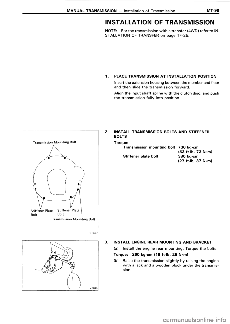 TOYOTA 4RUNNER 1986 Service Repair Manual TOYOTA 4RUNNER 1986 Service Repair Manual