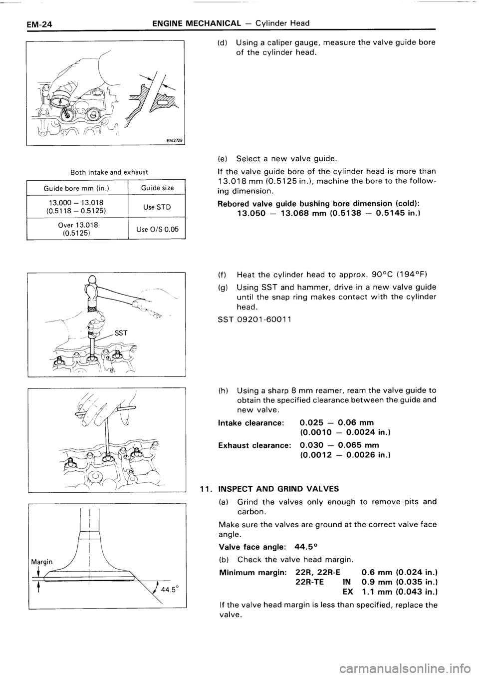 TOYOTA 4RUNNER 1986  Service Workshop Manual 