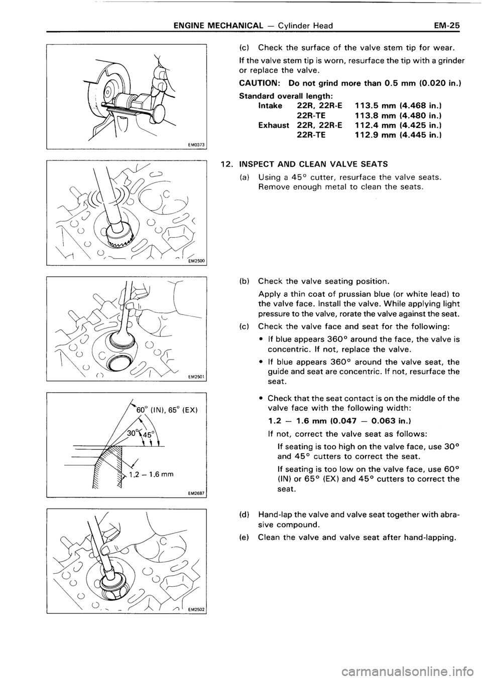 TOYOTA 4RUNNER 1986  Service Workshop Manual 