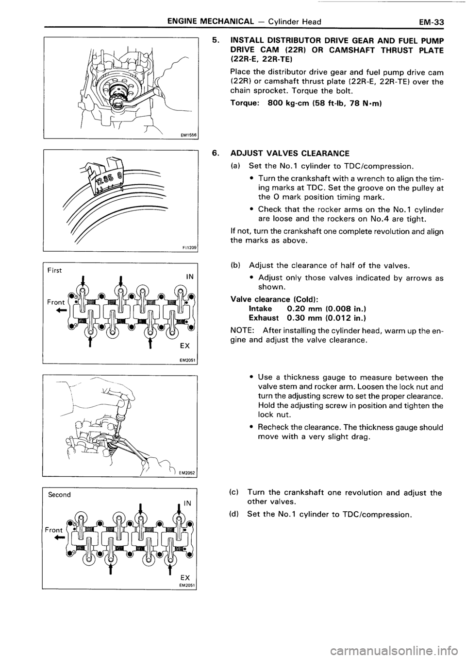 TOYOTA 4RUNNER 1986 Service Manual PDF TOYOTA 4RUNNER 1986 Service Manual PDF