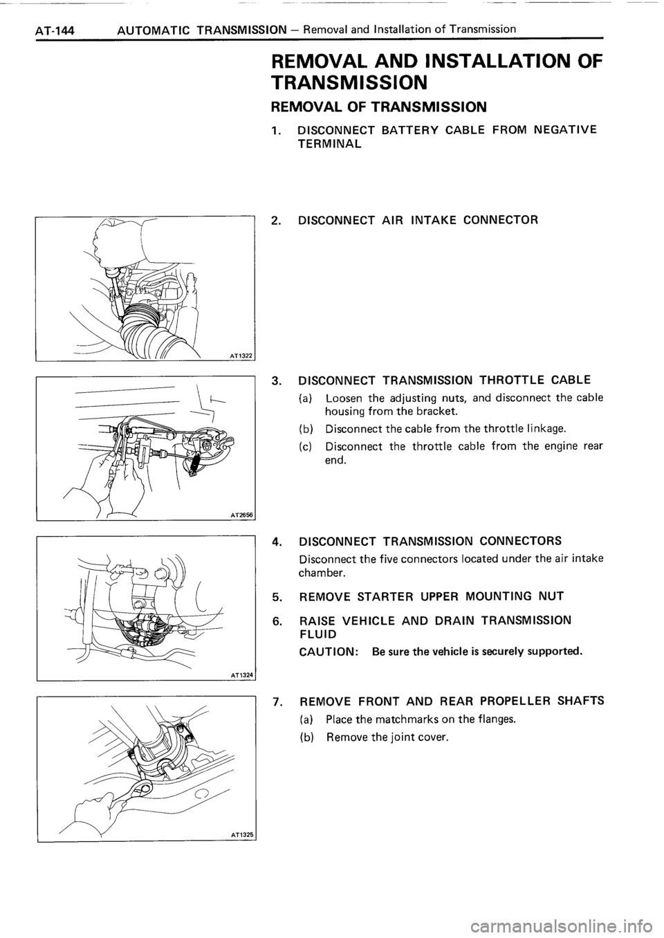 TOYOTA 4RUNNER 1986  Service Repair Manual 