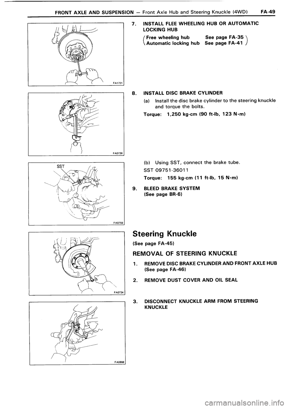 TOYOTA 4RUNNER 1986  Service Repair Manual 