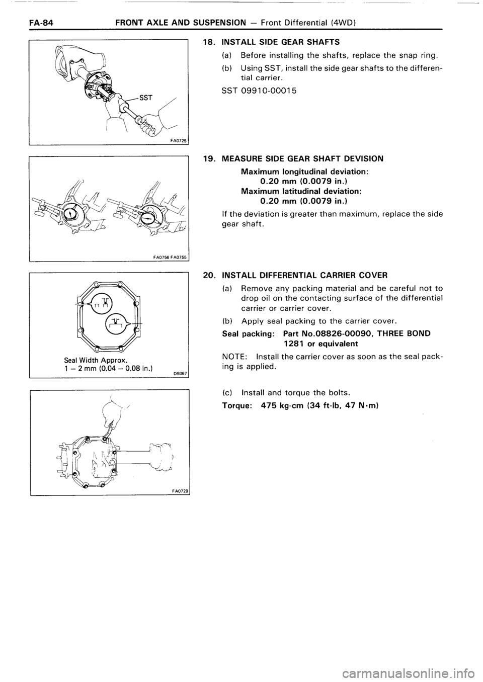 TOYOTA 4RUNNER 1986 Service Repair Manual TOYOTA 4RUNNER 1986 Service Repair Manual