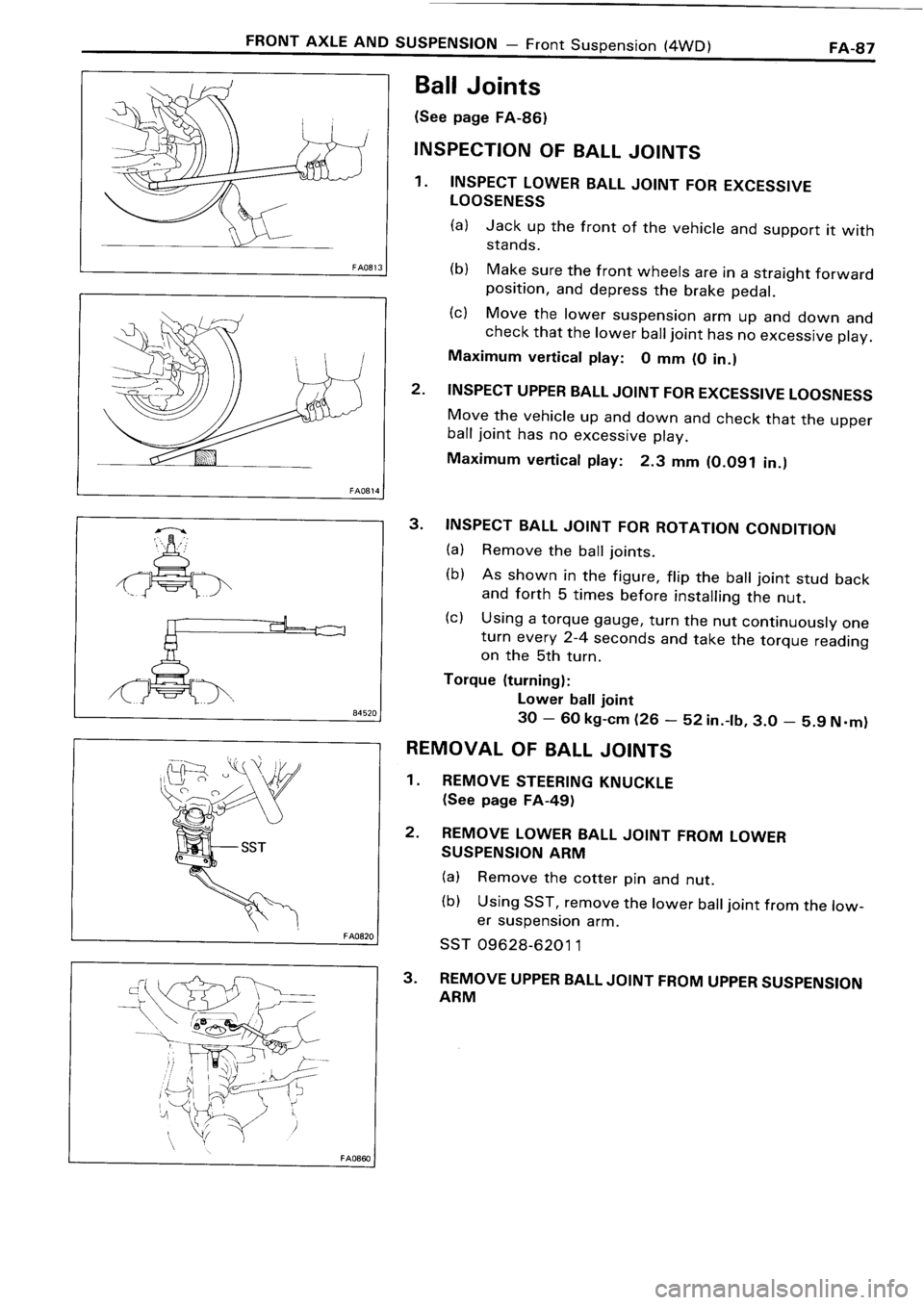 TOYOTA 4RUNNER 1986 Service Repair Manual TOYOTA 4RUNNER 1986 Service Repair Manual