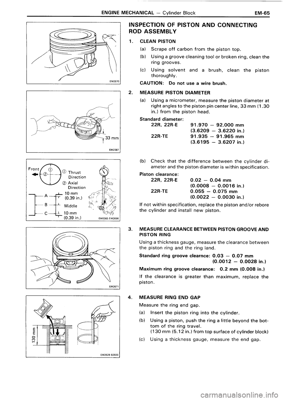 TOYOTA 4RUNNER 1986 Service Owners Manual TOYOTA 4RUNNER 1986 Service Owners Manual