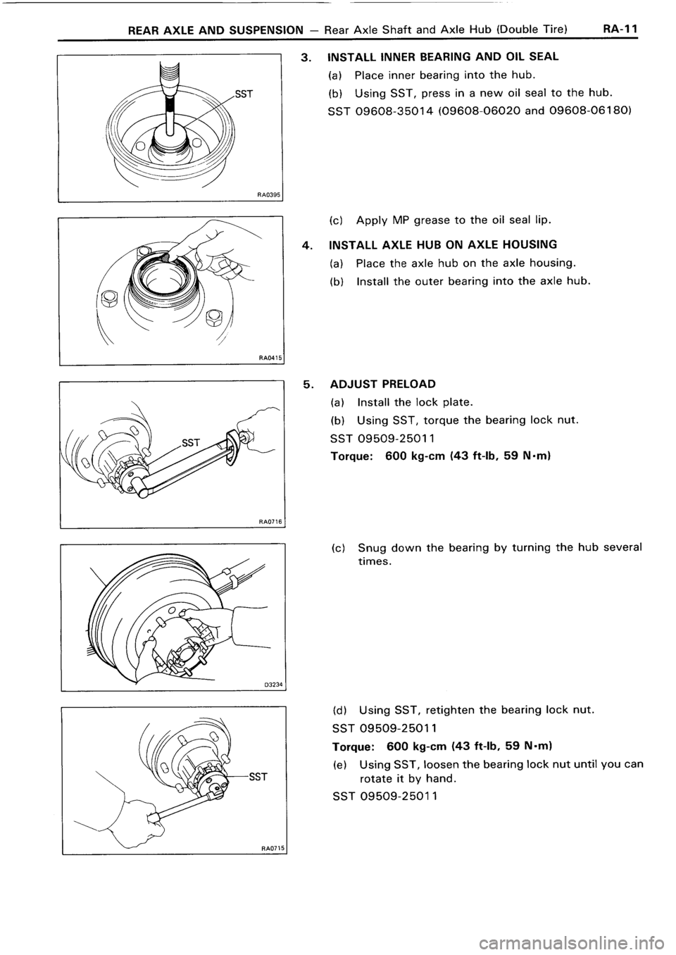 TOYOTA 4RUNNER 1986  Service Repair Manual 