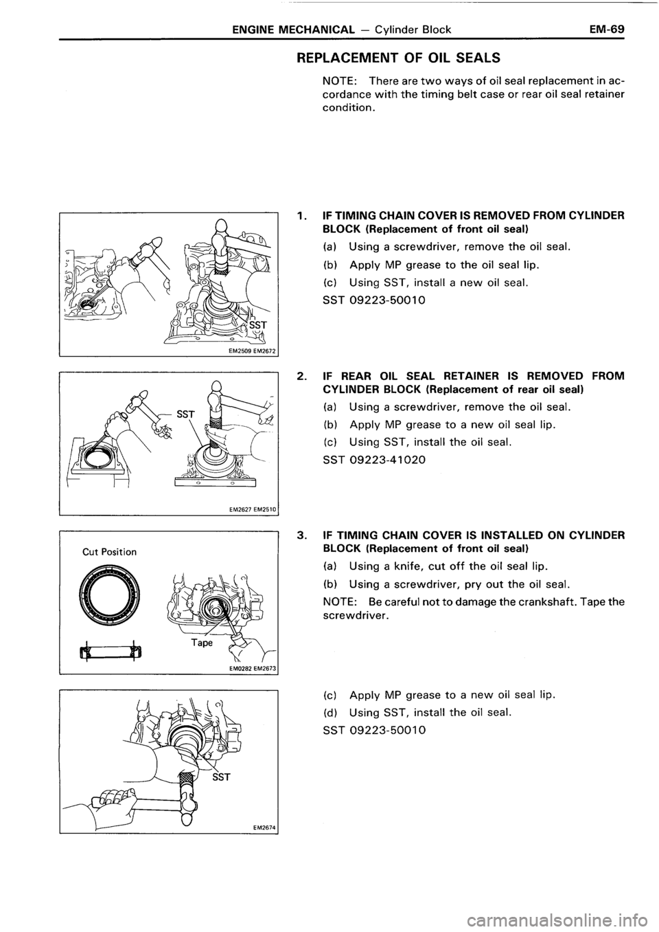 TOYOTA 4RUNNER 1986 Service Owners Manual TOYOTA 4RUNNER 1986 Service Owners Manual