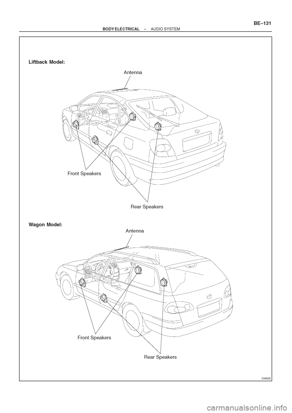 TOYOTA AVENSIS 1997 Service Repair Manual TOYOTA AVENSIS 1997 Service Repair Manual