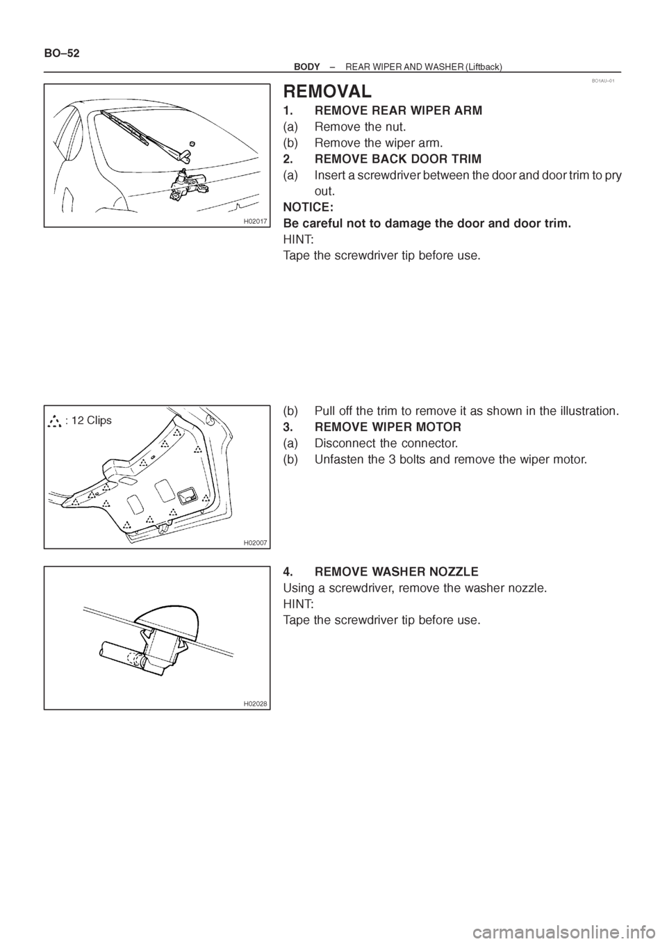 TOYOTA AVENSIS 1997 Service Repair Manual TOYOTA AVENSIS 1997 Service Repair Manual