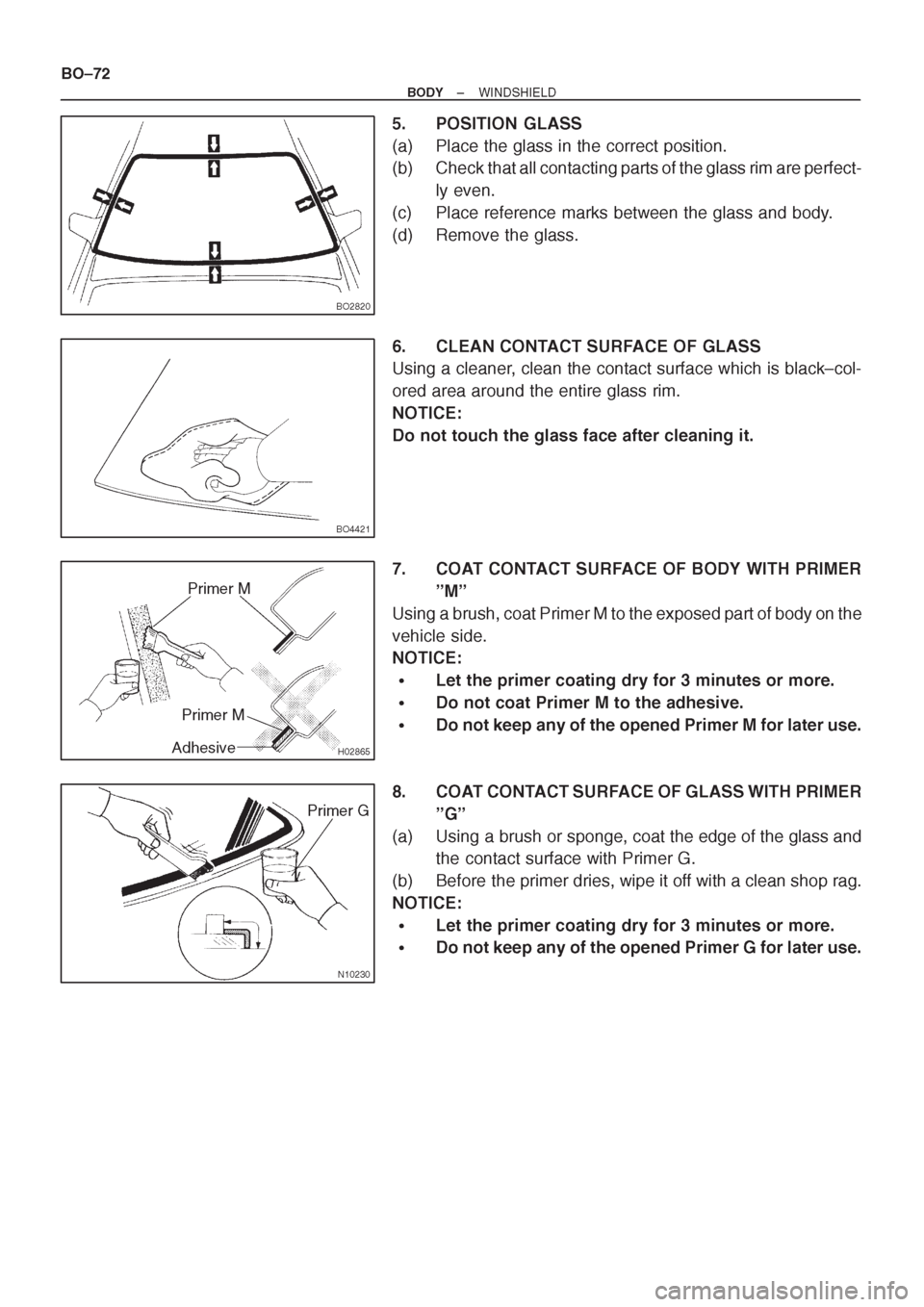 TOYOTA AVENSIS 1997 Service Repair Manual TOYOTA AVENSIS 1997 Service Repair Manual