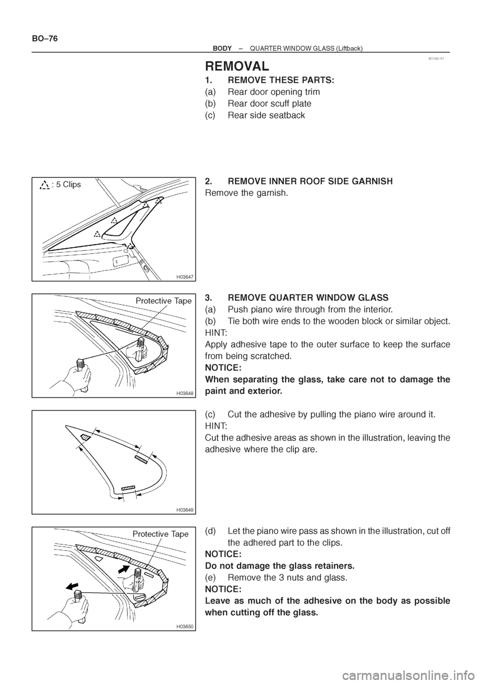 TOYOTA AVENSIS 1997 Service Repair Manual TOYOTA AVENSIS 1997 Service Repair Manual