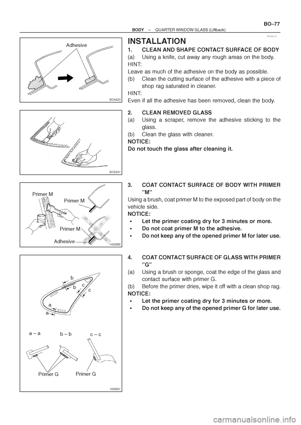 TOYOTA AVENSIS 1997 Service Repair Manual TOYOTA AVENSIS 1997 Service Repair Manual