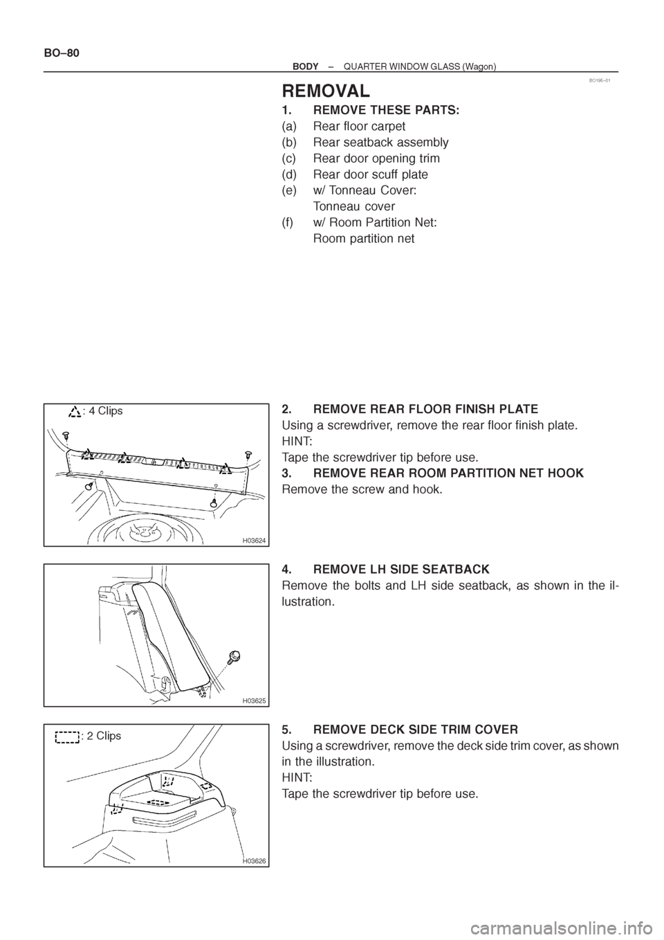 TOYOTA AVENSIS 1997 Service Repair Manual TOYOTA AVENSIS 1997 Service Repair Manual