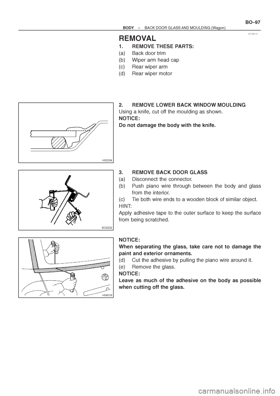 TOYOTA AVENSIS 1997 Service Repair Manual TOYOTA AVENSIS 1997 Service Repair Manual