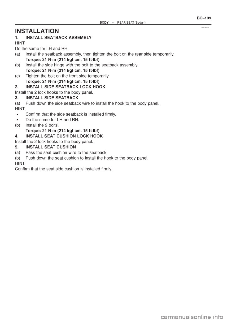 TOYOTA AVENSIS 1997 Service Repair Manual TOYOTA AVENSIS 1997 Service Repair Manual