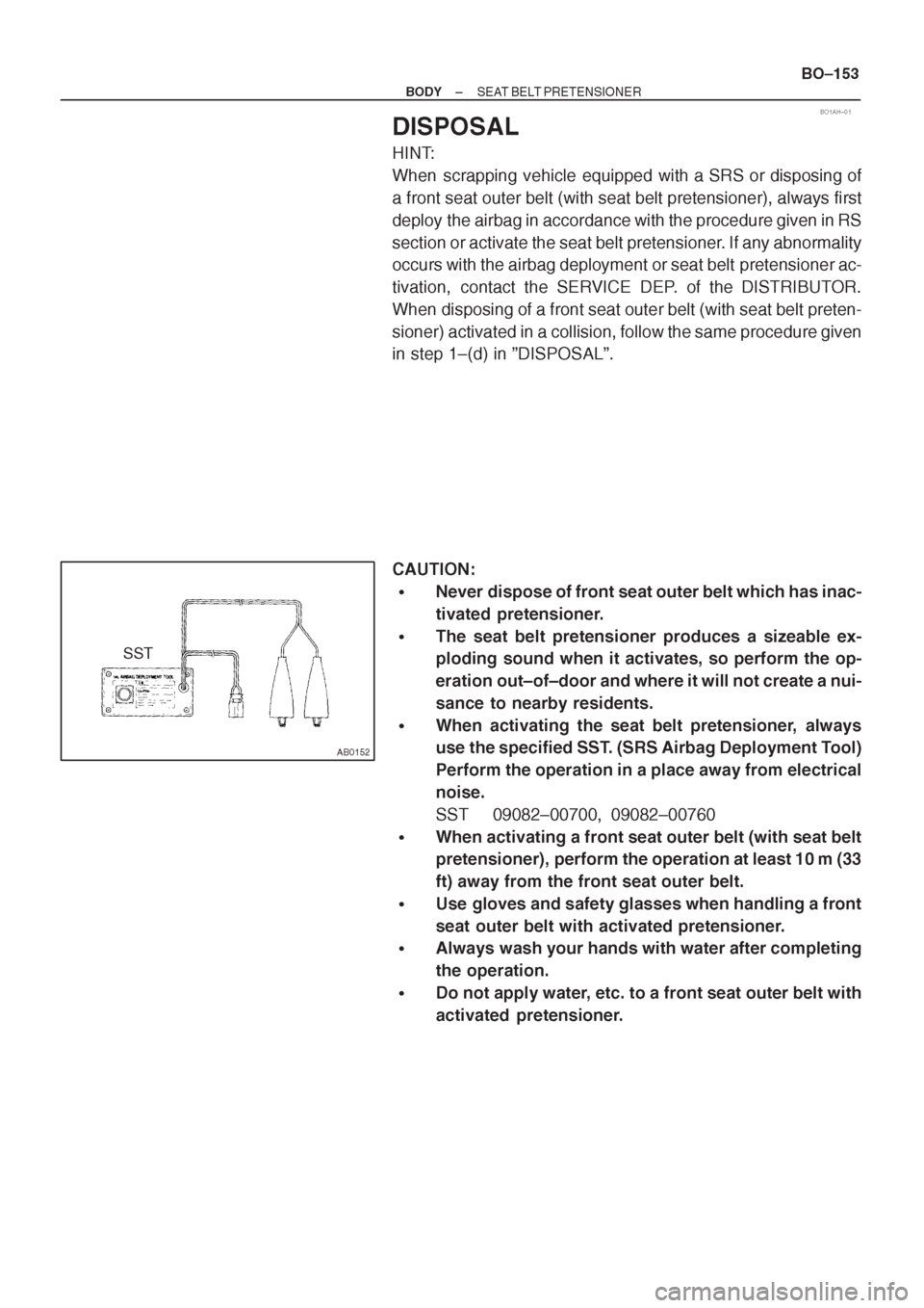 TOYOTA AVENSIS 1997 Service Repair Manual TOYOTA AVENSIS 1997 Service Repair Manual