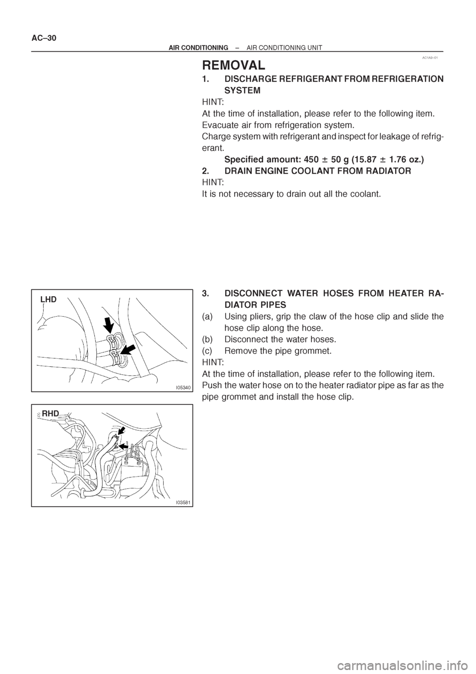 TOYOTA AVENSIS 1997 Service Repair Manual TOYOTA AVENSIS 1997 Service Repair Manual