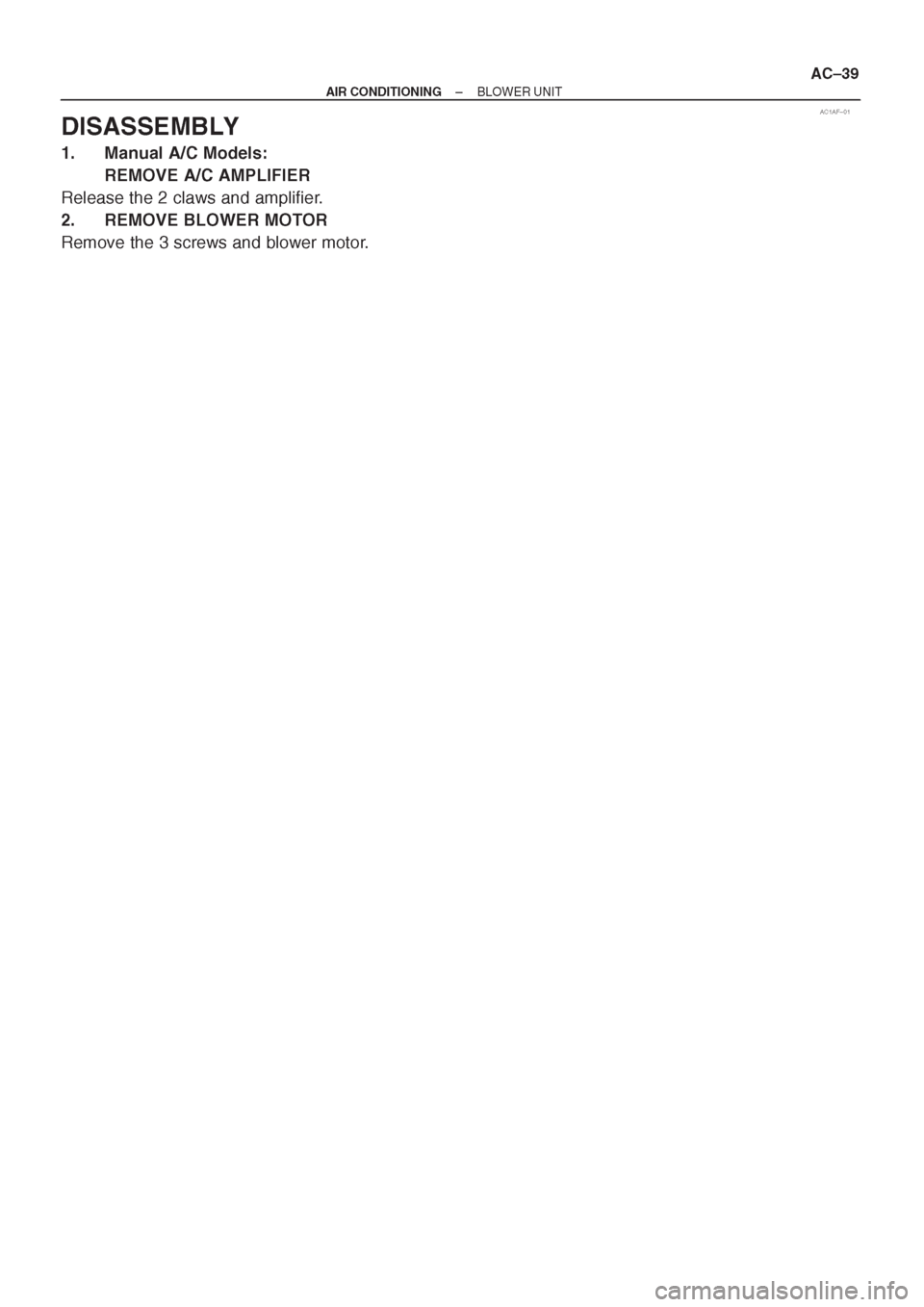 TOYOTA AVENSIS 1997 Service Repair Manual TOYOTA AVENSIS 1997 Service Repair Manual