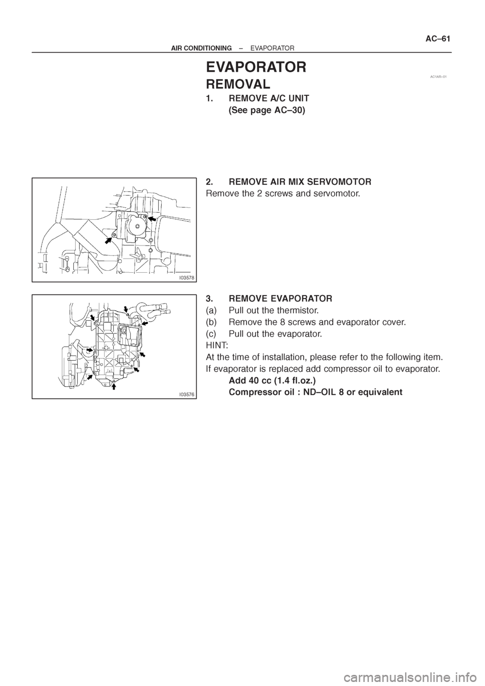 TOYOTA AVENSIS 1997 Service Repair Manual TOYOTA AVENSIS 1997 Service Repair Manual