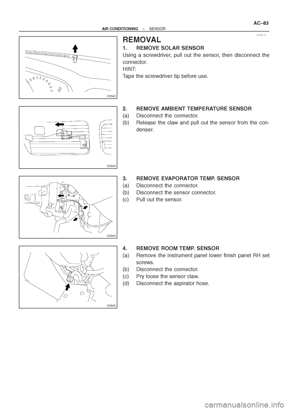 TOYOTA AVENSIS 1997 Service Repair Manual TOYOTA AVENSIS 1997 Service Repair Manual