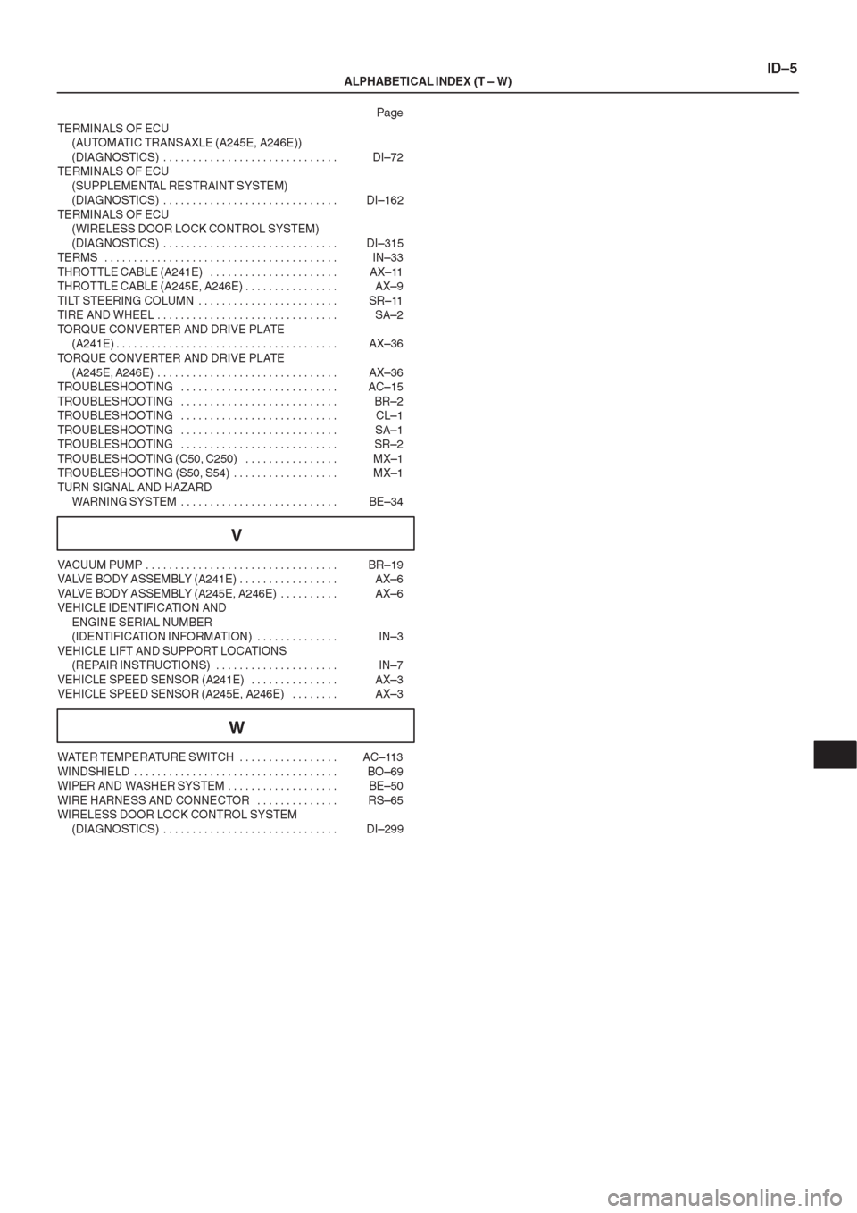 TOYOTA AVENSIS 1997 Service Repair Manual TOYOTA AVENSIS 1997 Service Repair Manual