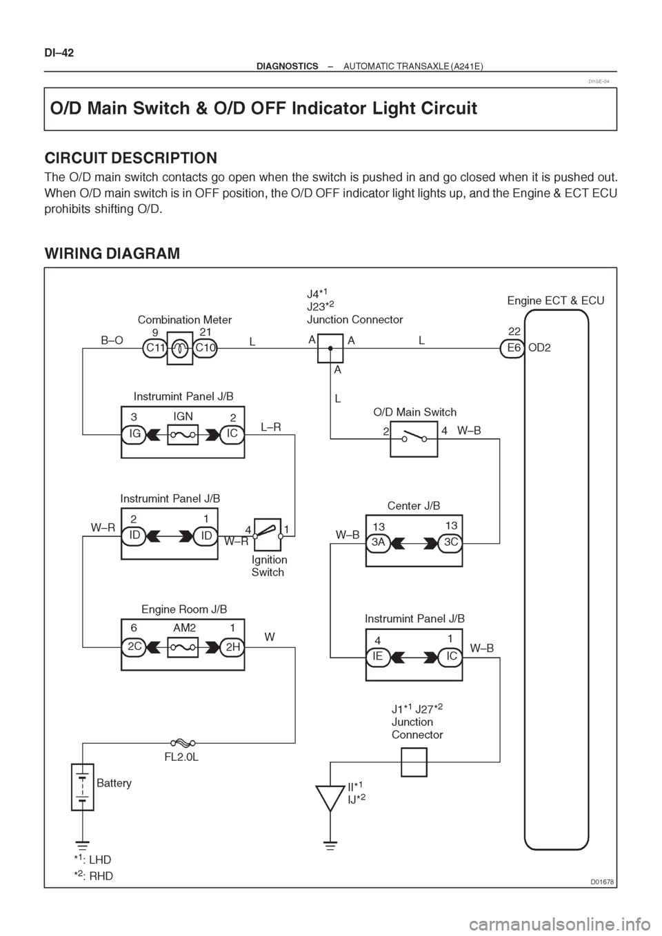 TOYOTA AVENSIS 1997 Service Repair Manual TOYOTA AVENSIS 1997 Service Repair Manual