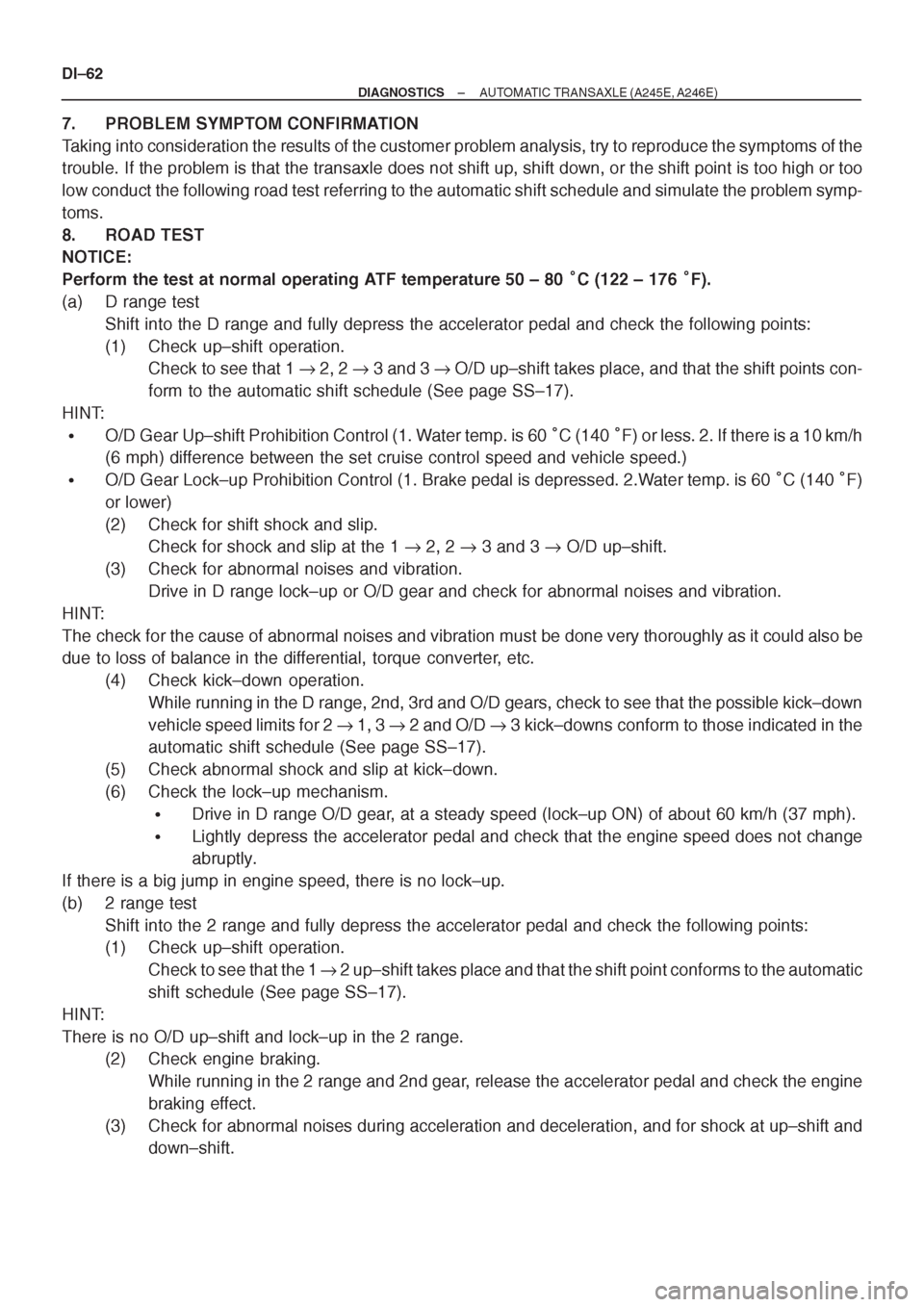 TOYOTA AVENSIS 1997 Service Repair Manual TOYOTA AVENSIS 1997 Service Repair Manual