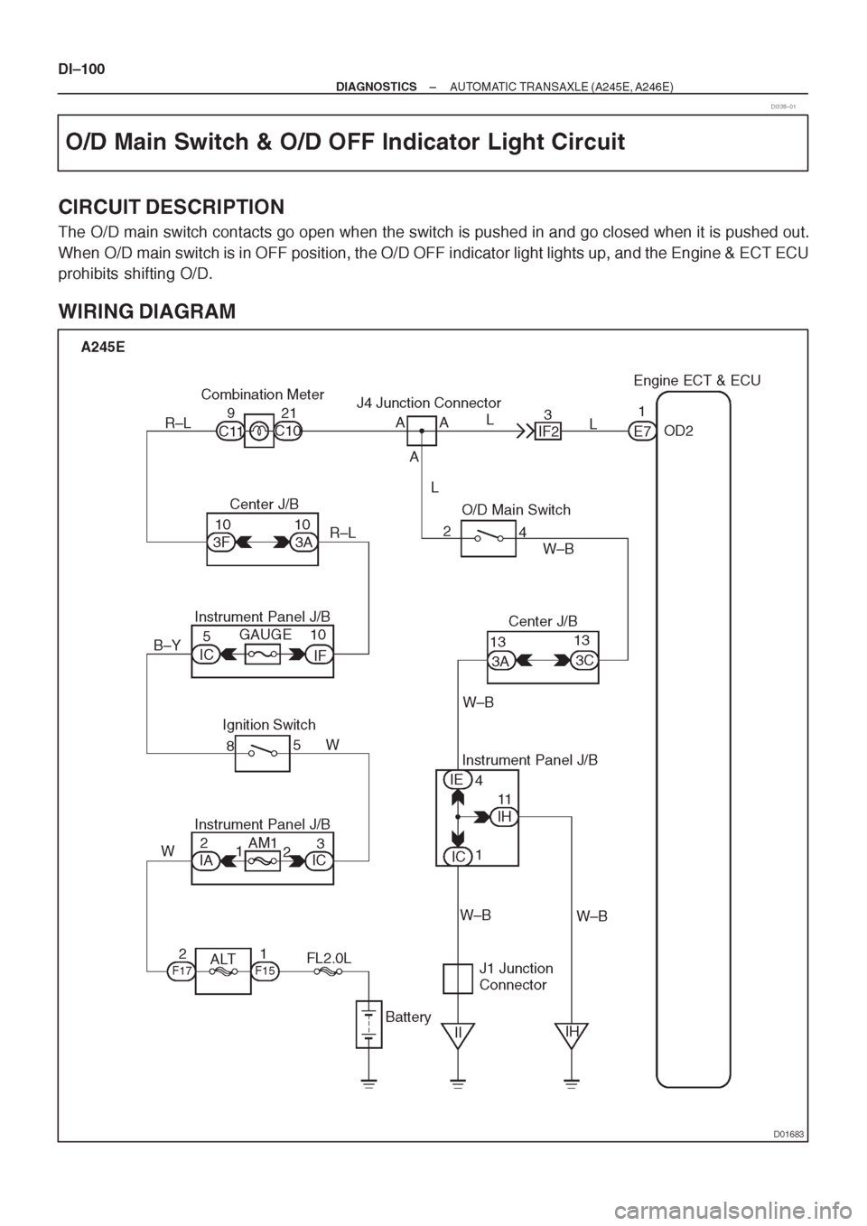 TOYOTA AVENSIS 1997 Service Repair Manual TOYOTA AVENSIS 1997 Service Repair Manual