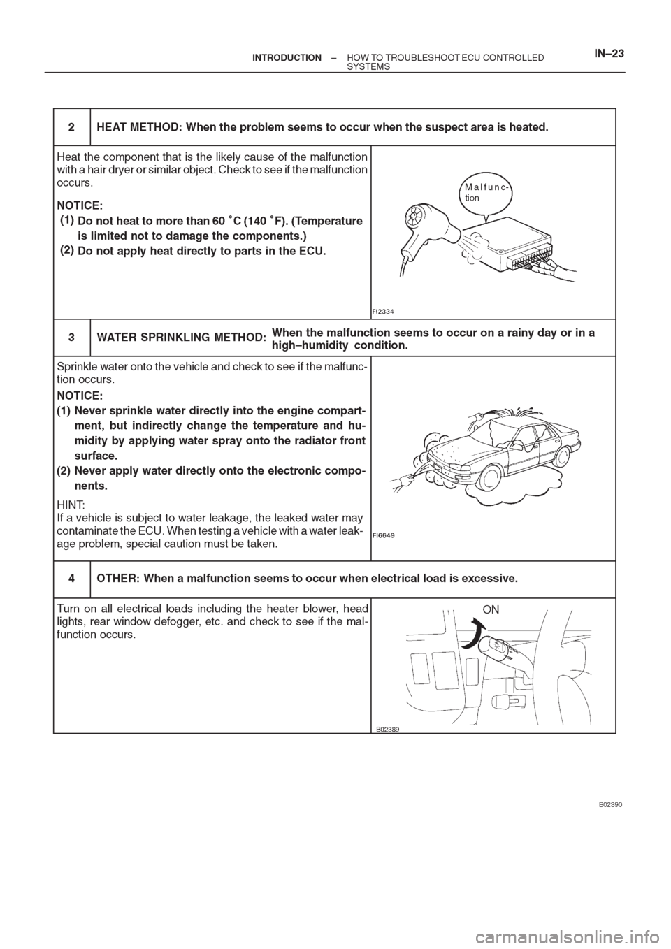 TOYOTA AVENSIS 1997 Service Owners Manual TOYOTA AVENSIS 1997 Service Owners Manual