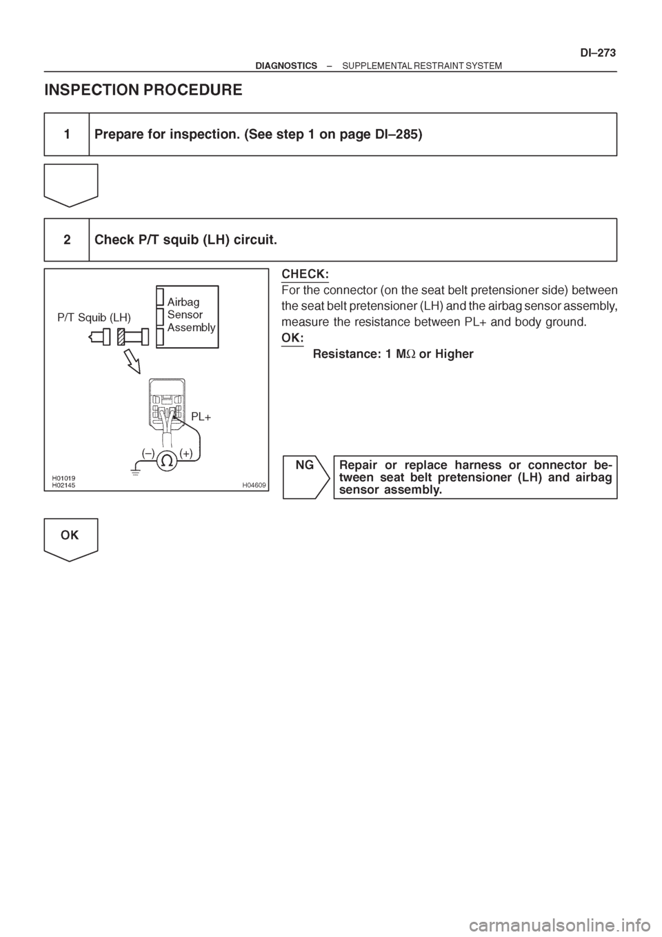 TOYOTA AVENSIS 1997  Service Repair Manual 