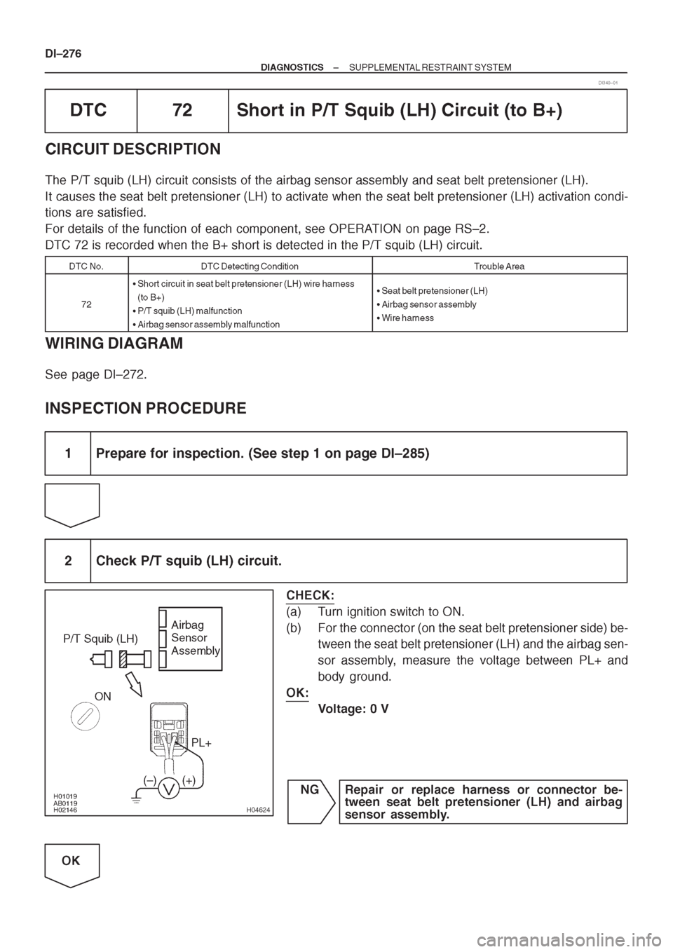 TOYOTA AVENSIS 1997  Service Repair Manual 