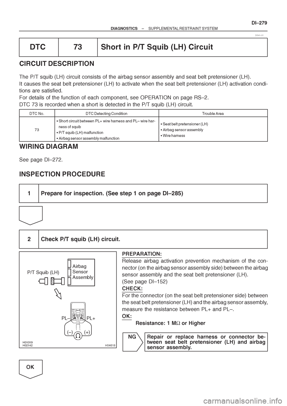 TOYOTA AVENSIS 1997  Service Repair Manual 