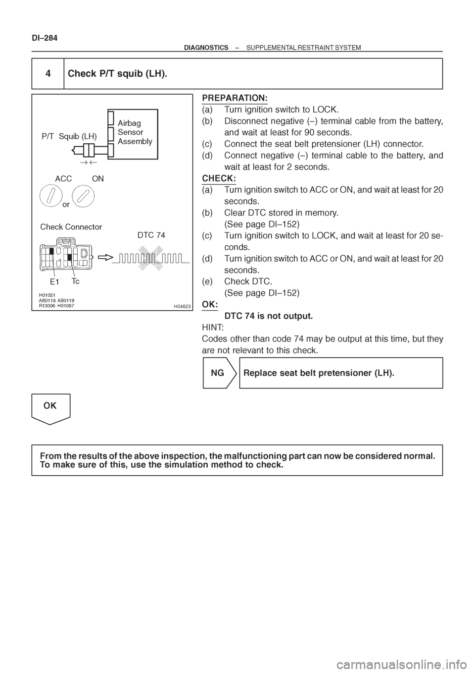 TOYOTA AVENSIS 1997  Service Repair Manual 