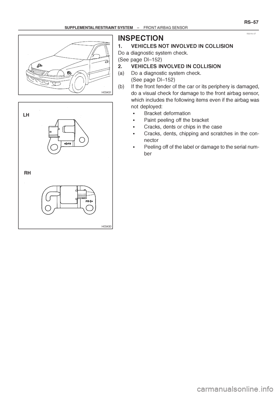 TOYOTA AVENSIS 1997 Service Repair Manual TOYOTA AVENSIS 1997 Service Repair Manual