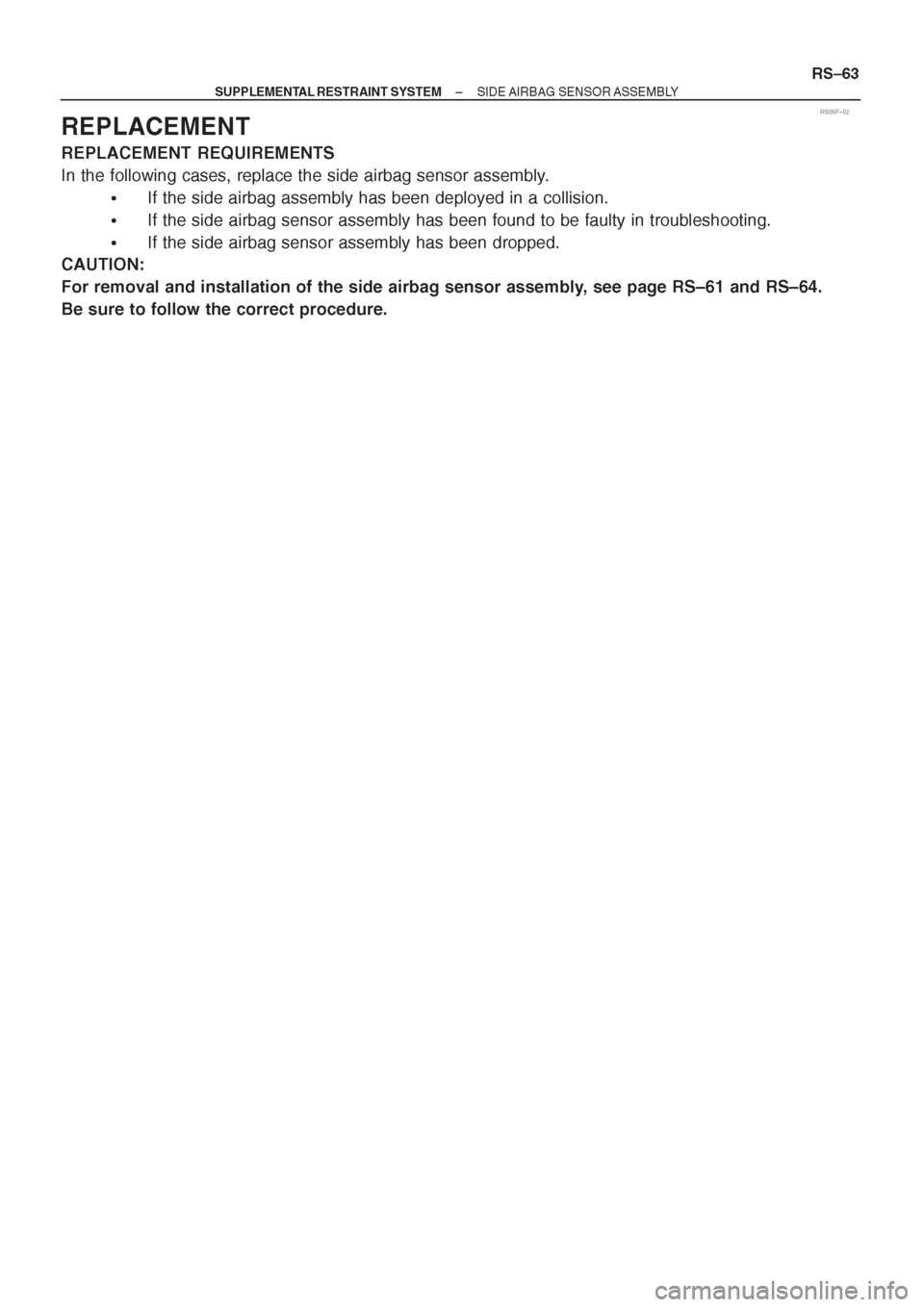 TOYOTA AVENSIS 1997 Service Repair Manual TOYOTA AVENSIS 1997 Service Repair Manual