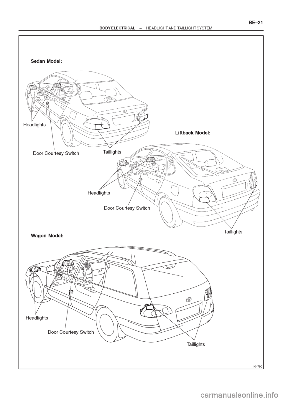 TOYOTA AVENSIS 1997  Service Repair Manual 